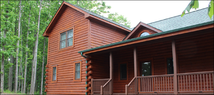 Log Home Staining in Charlotte County, Virginia