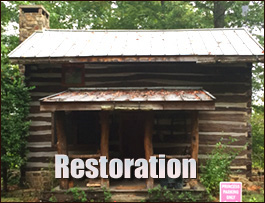Historic Log Cabin Restoration  Charlotte County, Virginia